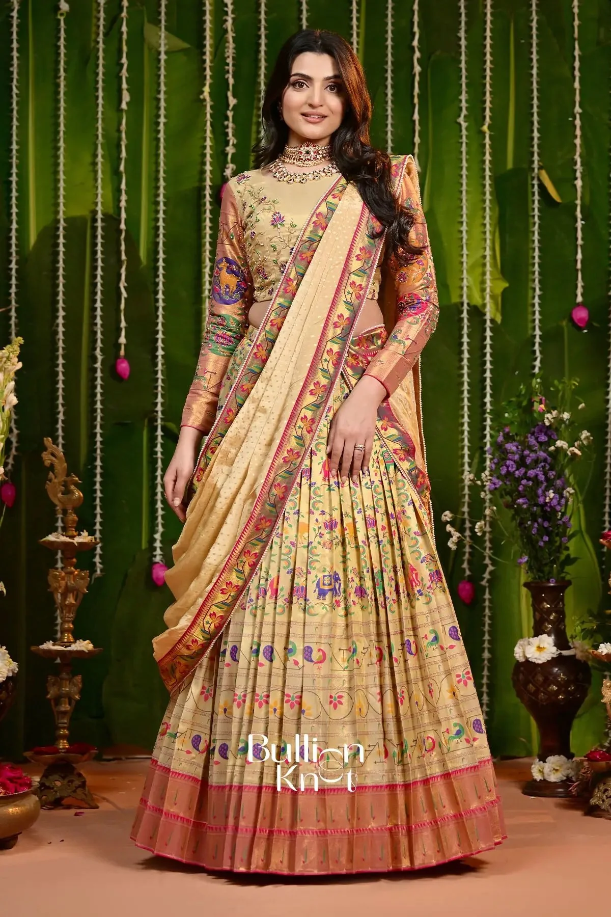 Akshaya Royal Paithani Lehenga - Image 3