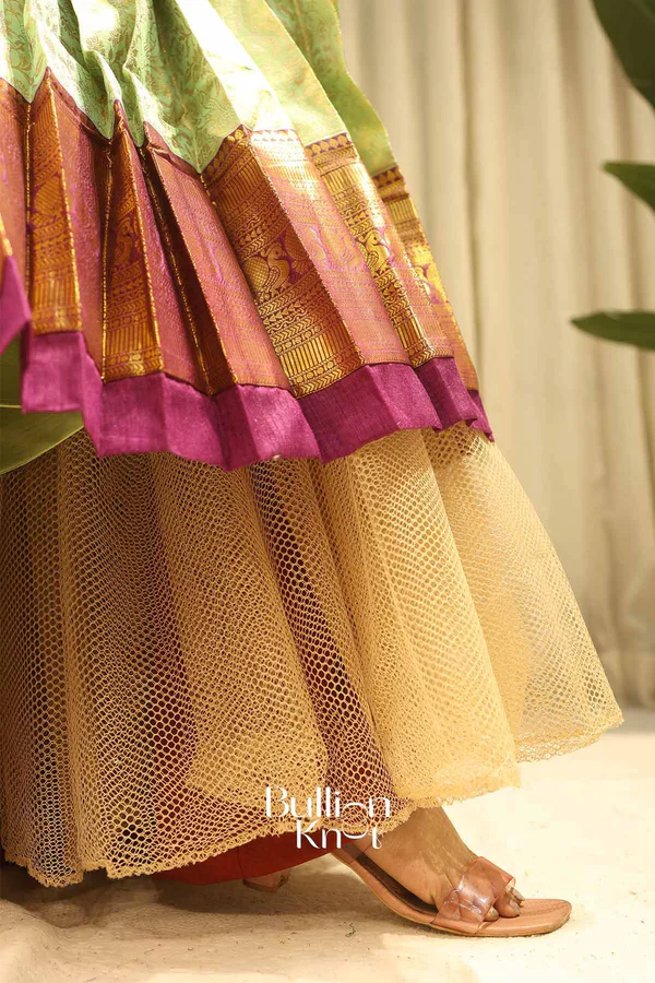 Can Can Skirt + Bhargavi Lehenga Bundle for Elegant Celebrations - Image 4