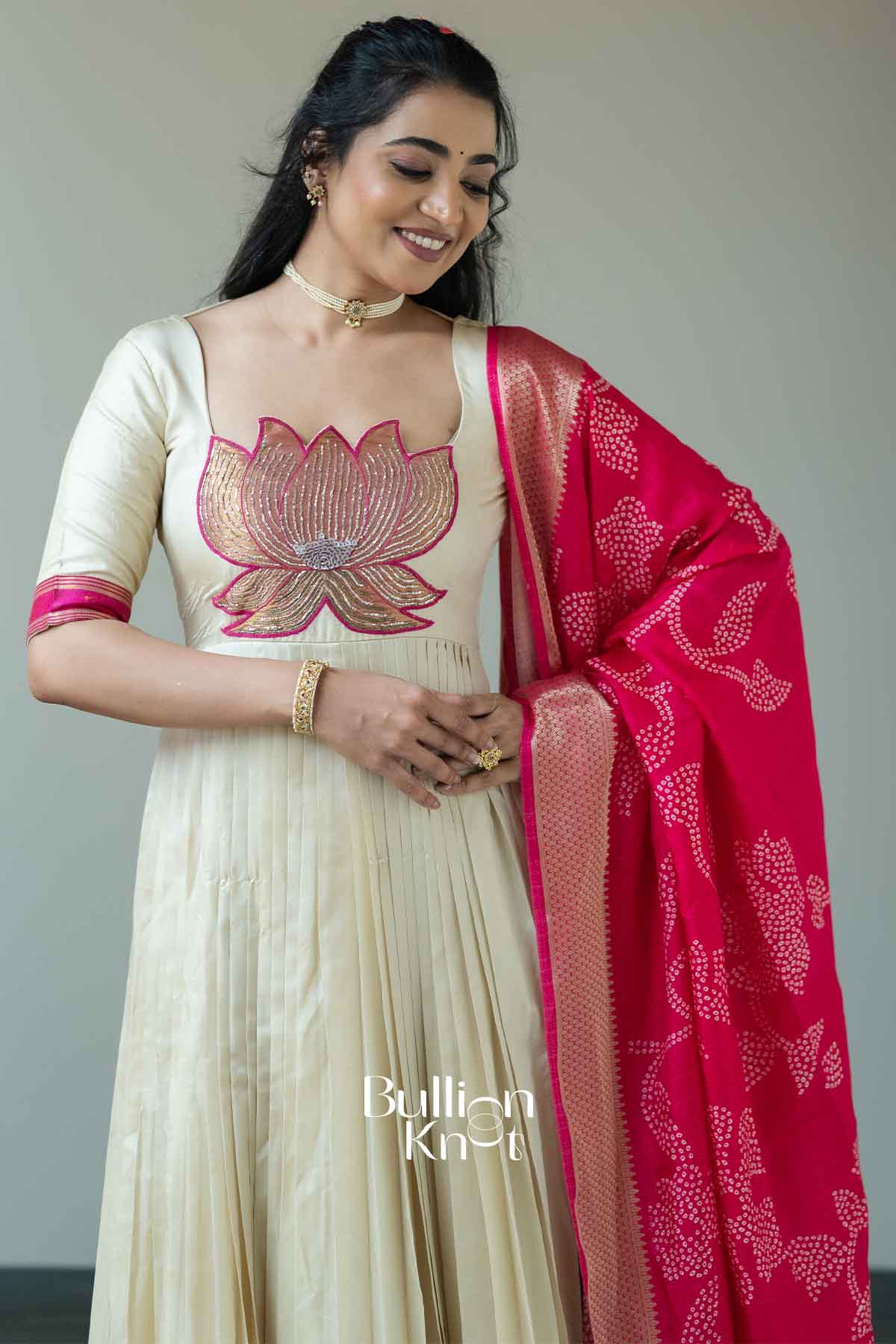 Ilyara Silk Anarkali Suit Set for Elegant Occasions - Image 3
