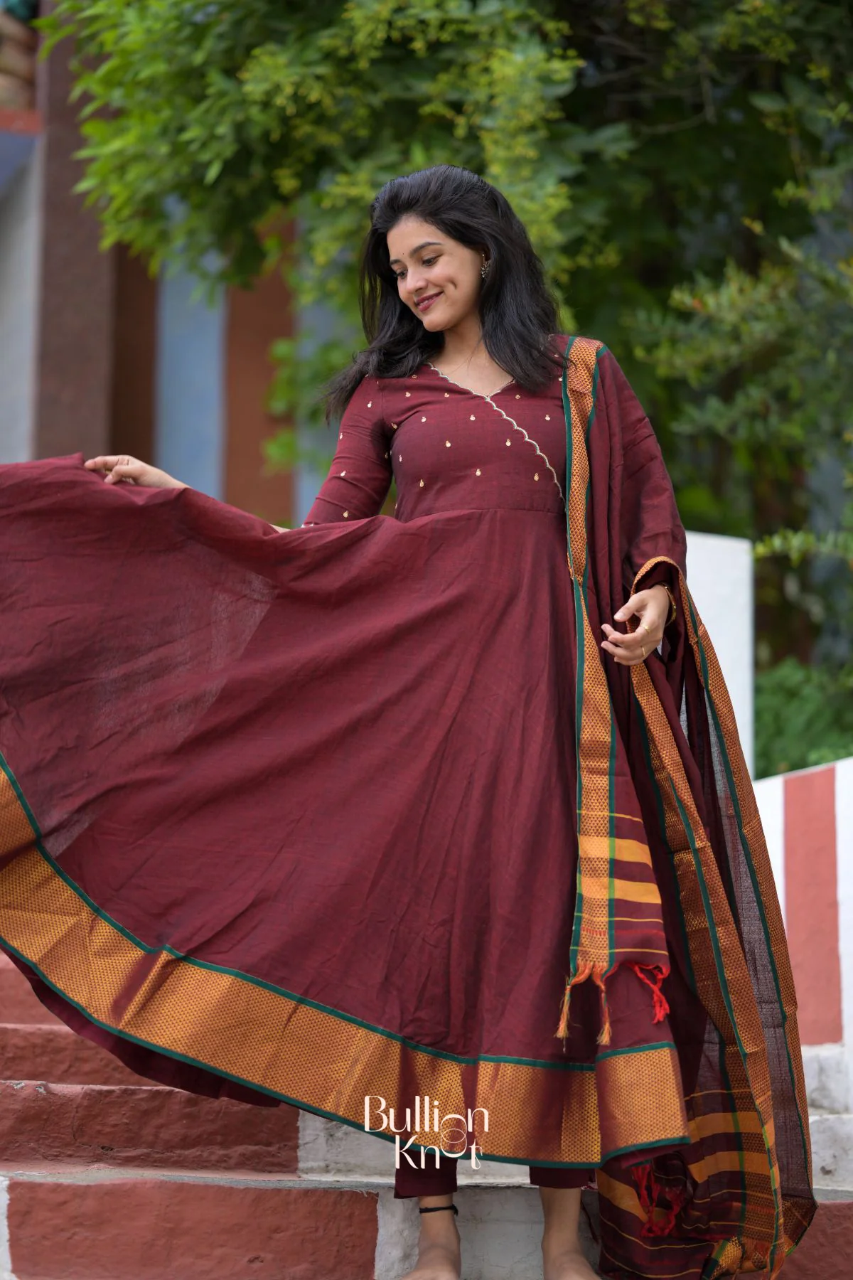 Mokshika Dharwad (Dress) in Maroon - Image 4