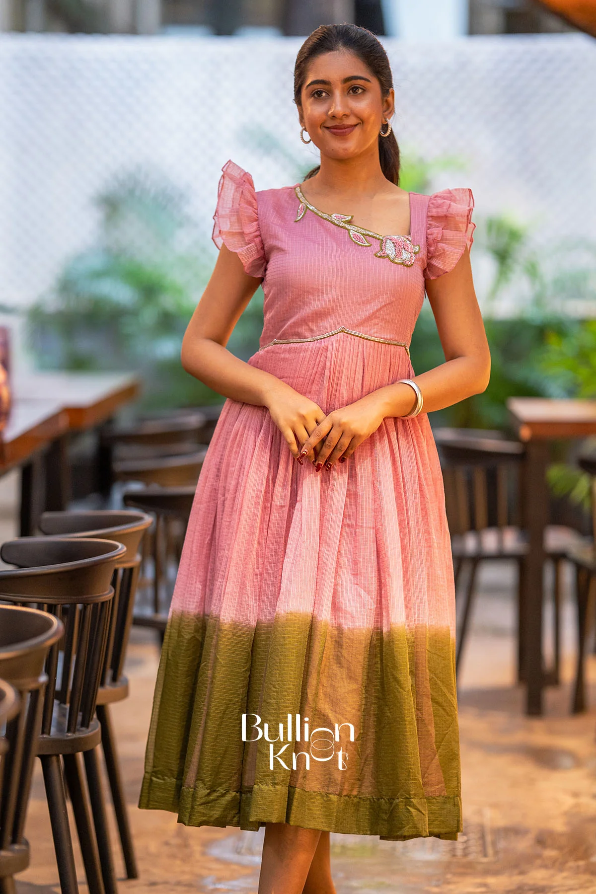 Pink Petal Kota Midi Dress for Stylish Occasions - Image 5