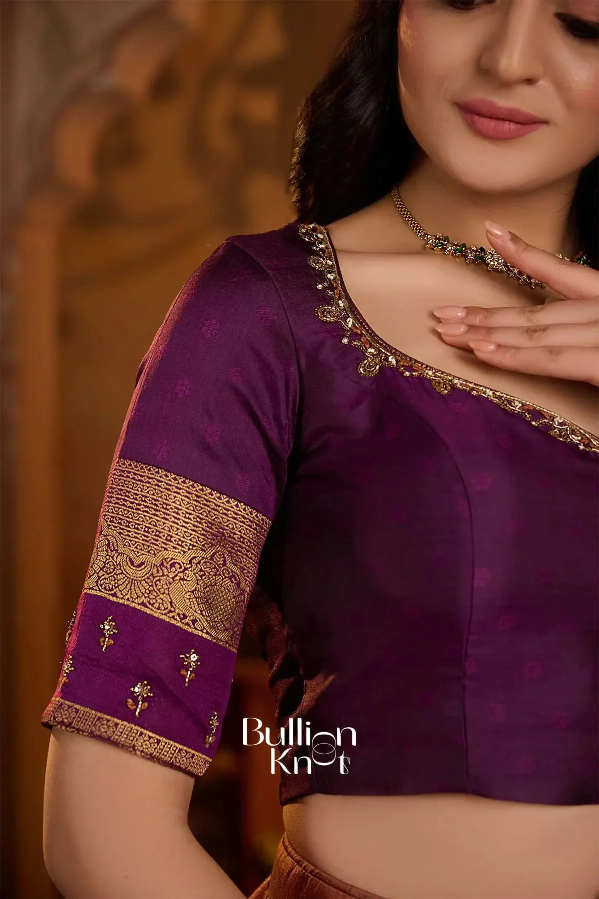 Ruprekha Gadval Silk Lehenga Set in Rust for Wedding - Image 7