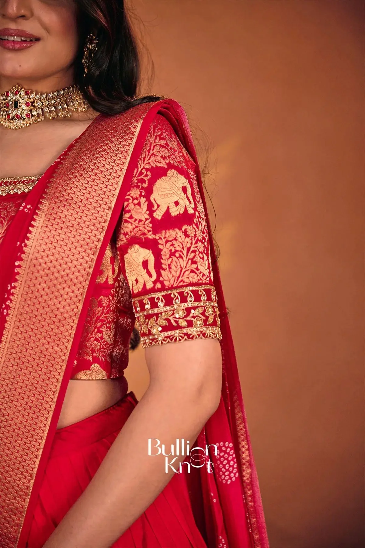 Saraswati Red Lehenga Set for Wedding Events - Image 5