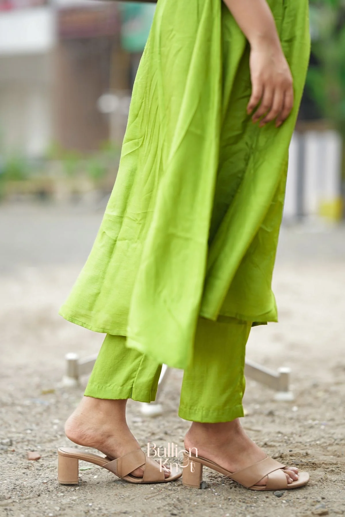 Sundar Kurta Set in Green - Image 5