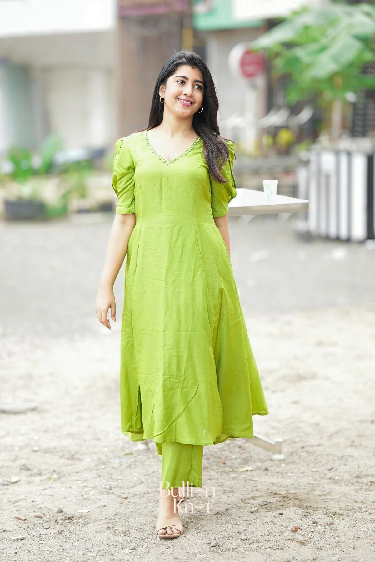 Sundar Kurta Set in Green - Image 6
