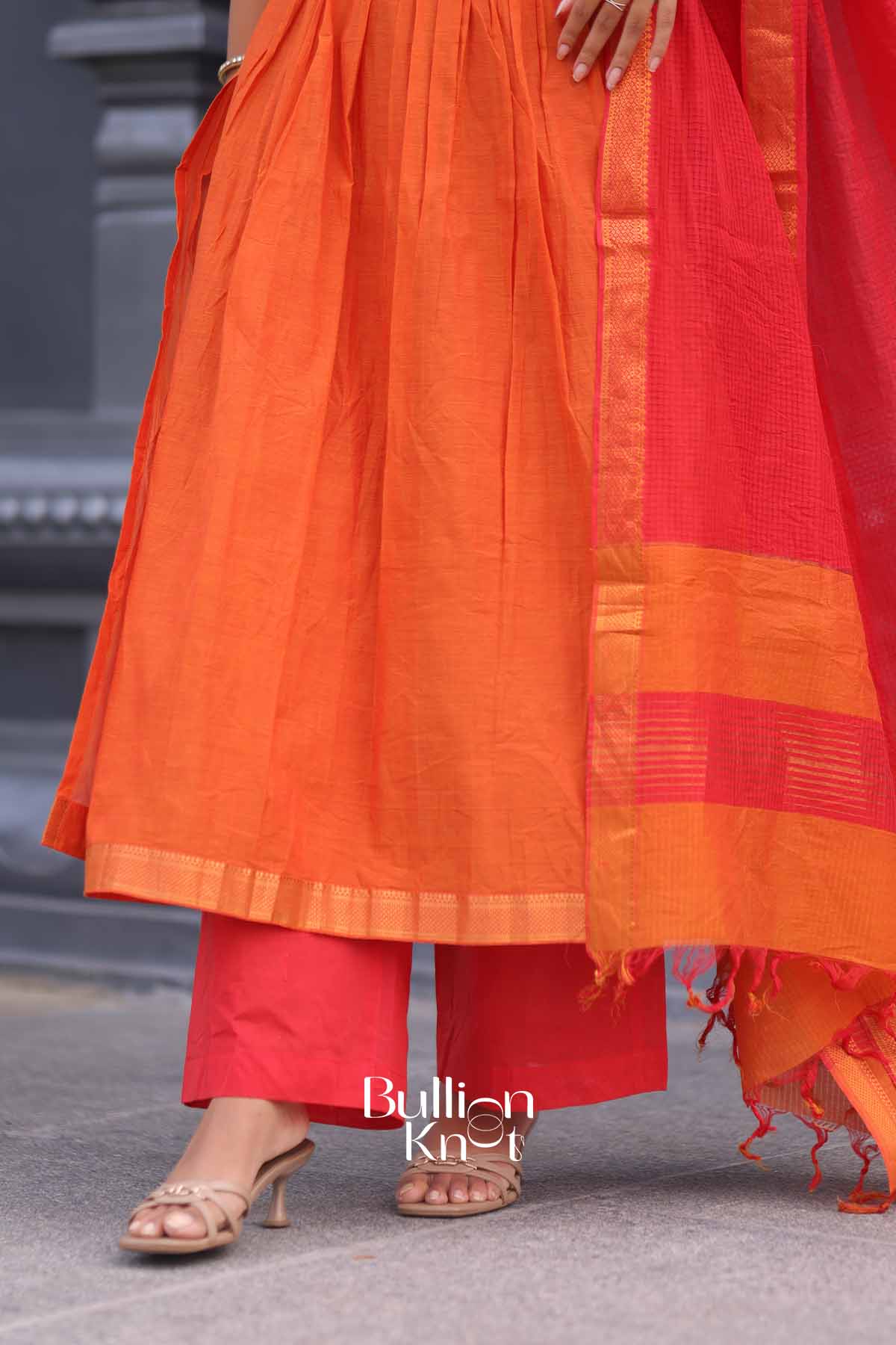 Tulsi | Handloom Cotton Suit Set for Women | Festive Ethnic & Office Wear - Image 4