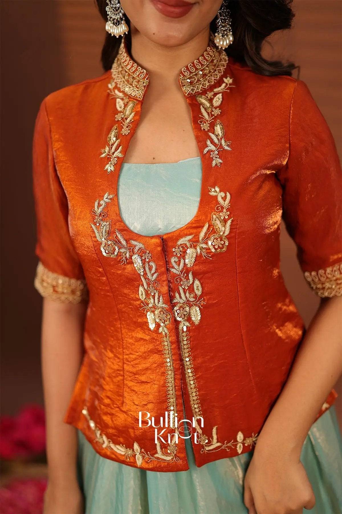 Vihaana Glowsy Silk Indowestern Dress - Image 6